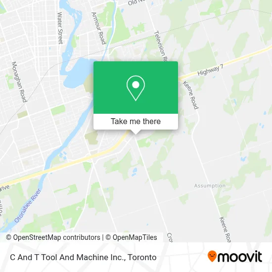 C And T Tool And Machine Inc. map