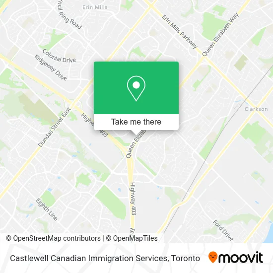 Castlewell Canadian Immigration Services map
