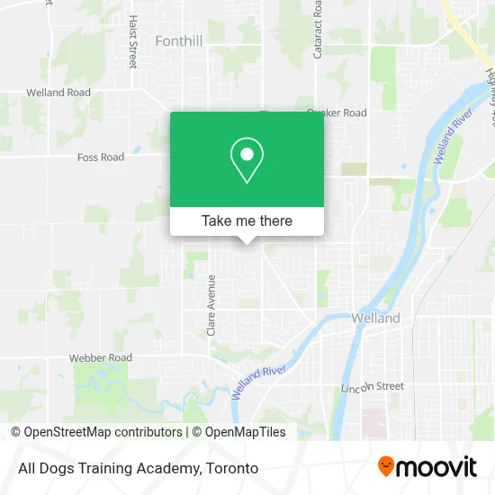 All Dogs Training Academy map