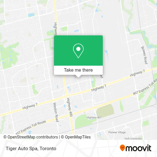 Tiger Auto Spa map