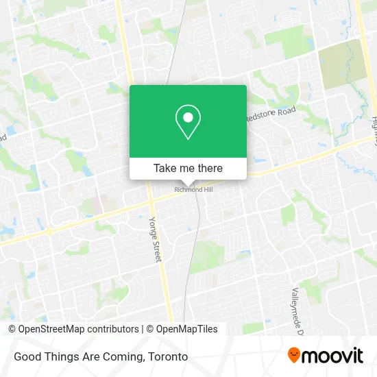 Good Things Are Coming map
