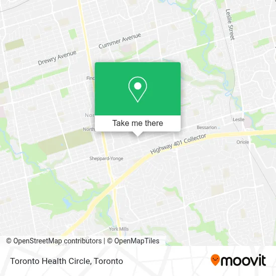 Toronto Health Circle map