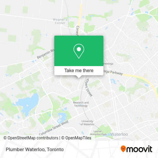 Plumber Waterloo map