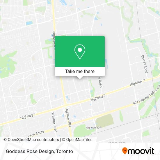 Goddess Rose Design map
