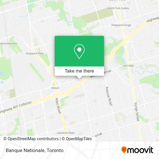 Banque Nationale map