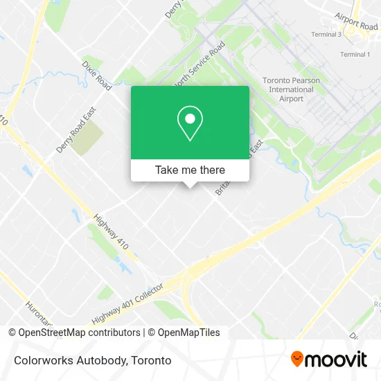 Colorworks Autobody map