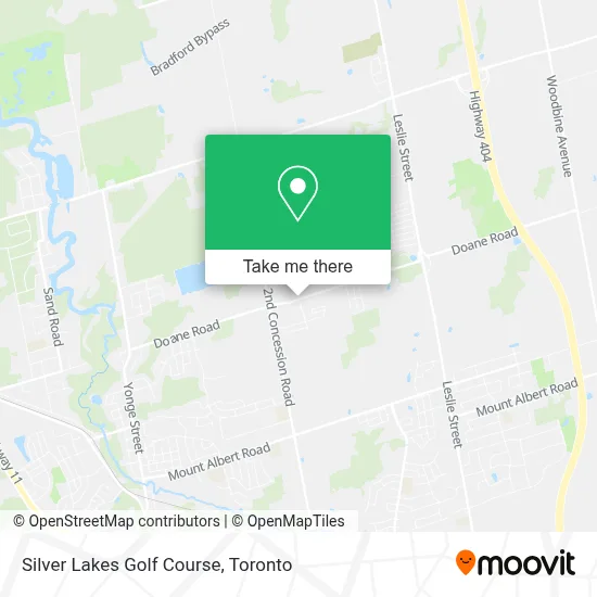 Silver Lakes Golf Course map