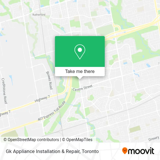 Gk Appliance Installation & Repair map