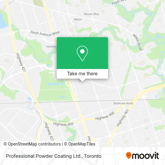 Professional Powder Coating Ltd. map