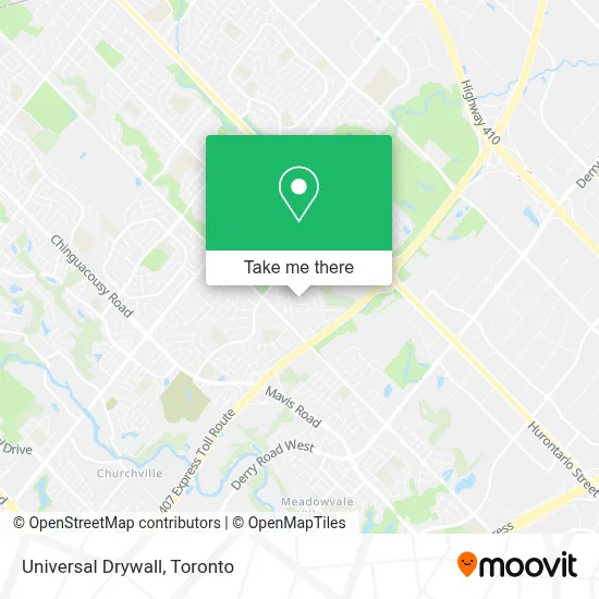 Universal Drywall map