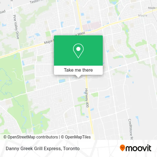 Danny Greek Grill Express map
