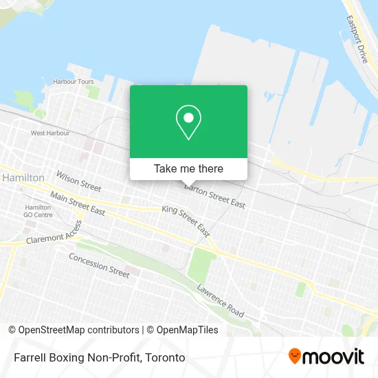 Farrell Boxing Non-Profit map