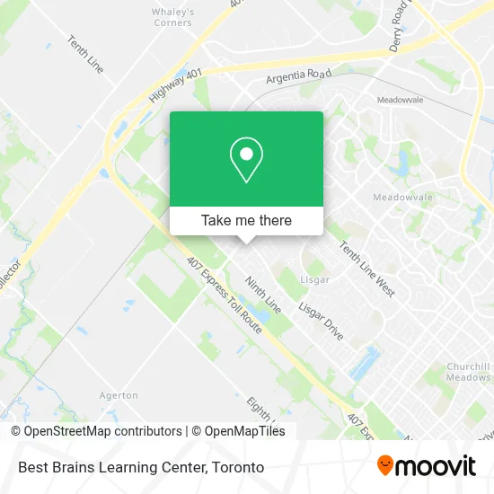 Best Brains Learning Center map