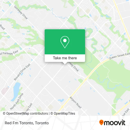 Red Fm Toronto map