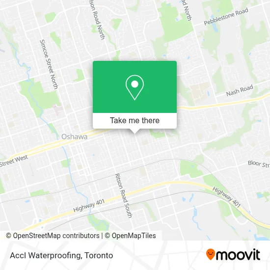 Accl Waterproofing map
