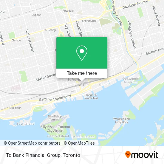 Td Bank Financial Group map