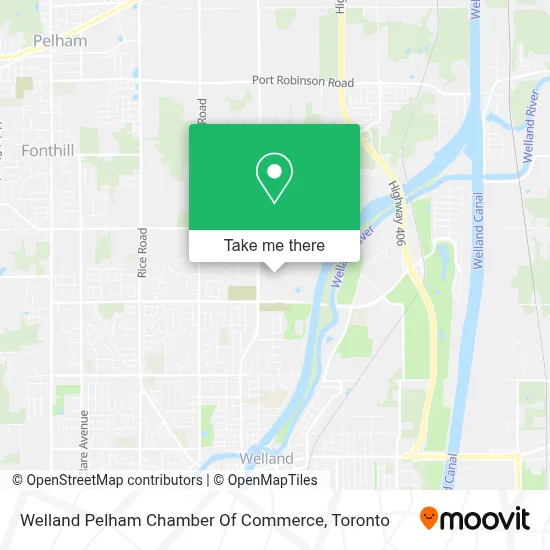 Welland Pelham Chamber Of Commerce map