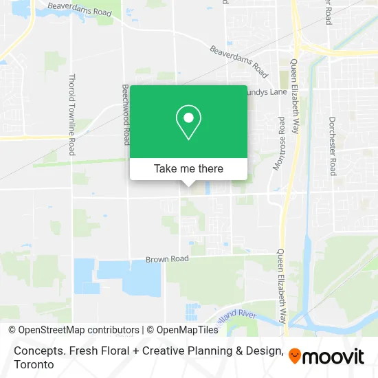Concepts. Fresh Floral + Creative Planning & Design map