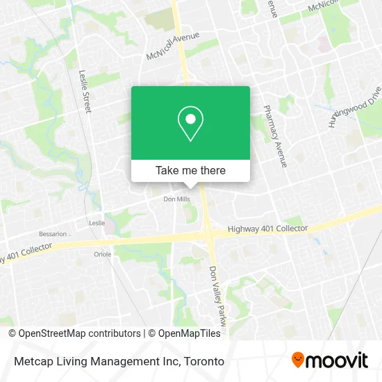 Metcap Living Management Inc map