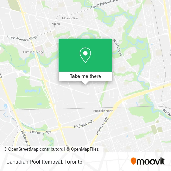 Canadian Pool Removal map