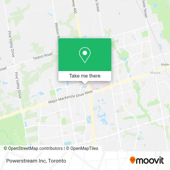 Powerstream Inc map
