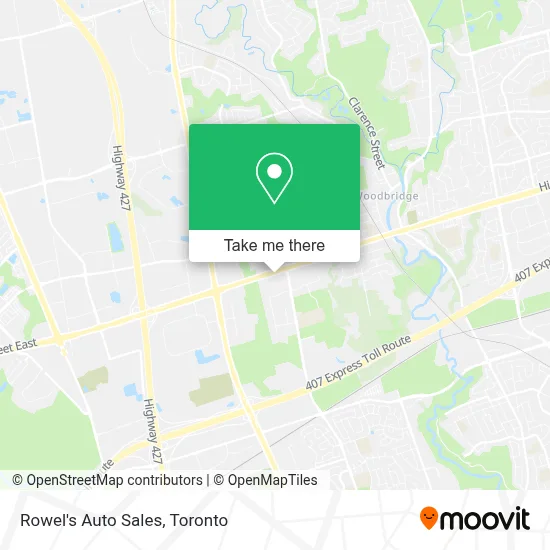 Rowel's Auto Sales map
