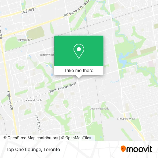 Top One Lounge map