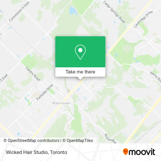Wicked Hair Studio map