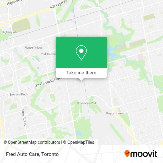 Fred Auto Care map