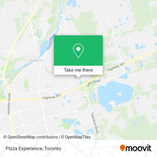 Pizza Experience map