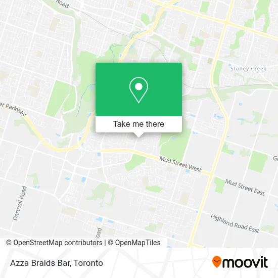 Azza Braids Bar map