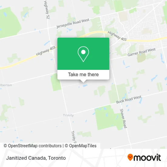 Janitized Canada map
