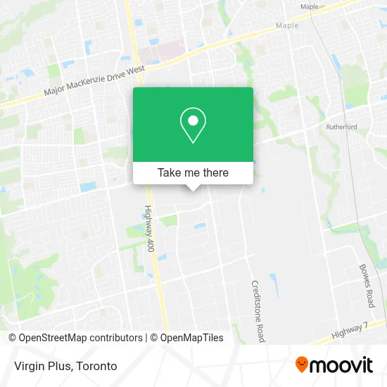 Virgin Plus map