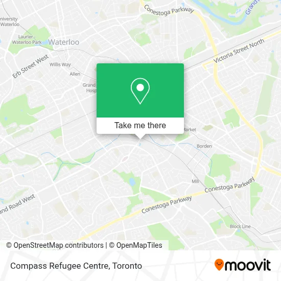 Compass Refugee Centre map