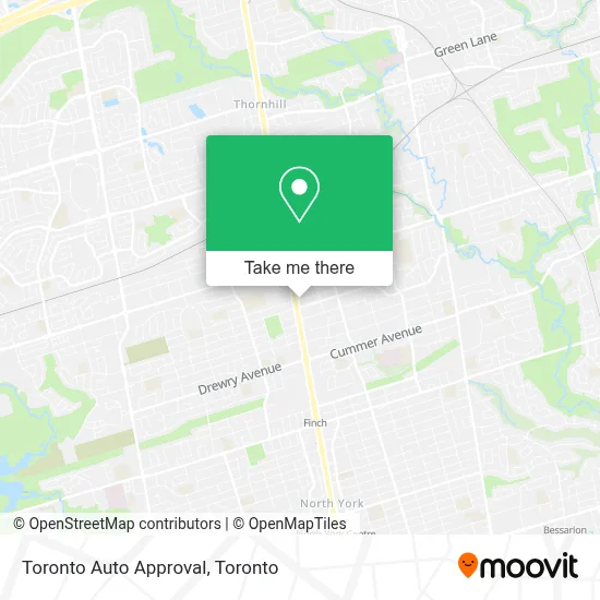 Toronto Auto Approval map