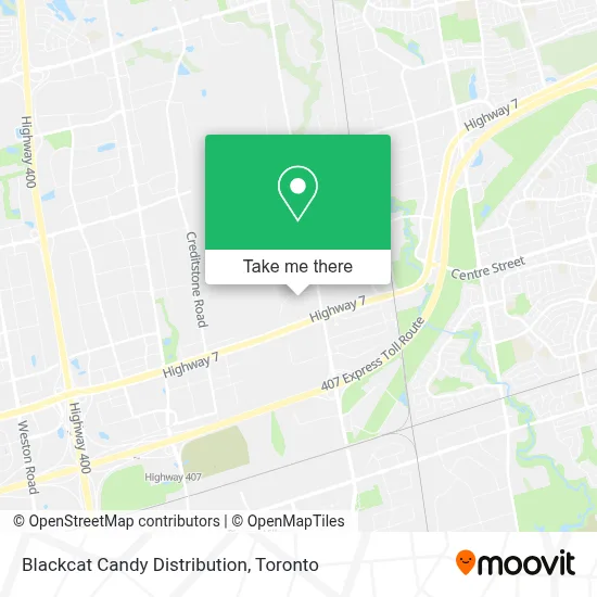 Blackcat Candy Distribution map