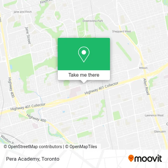 Pera Academy map