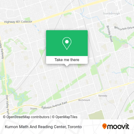 Kumon Math And Reading Center map
