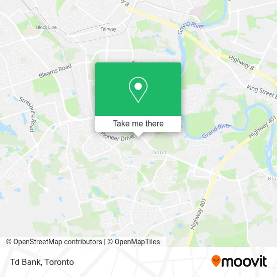 Td Bank map