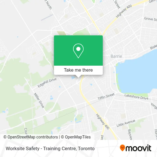 Worksite Safety - Training Centre map