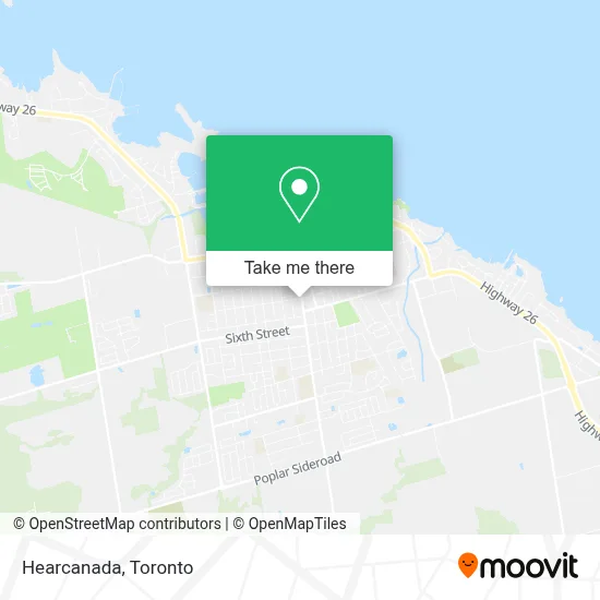 Hearcanada map