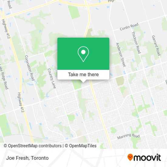 Joe Fresh map