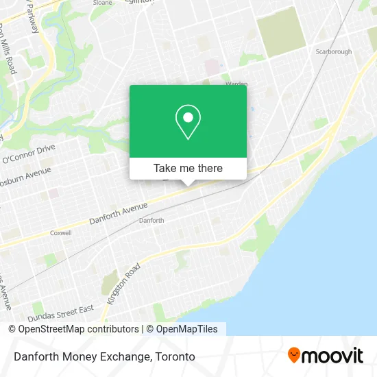 Danforth Money Exchange map