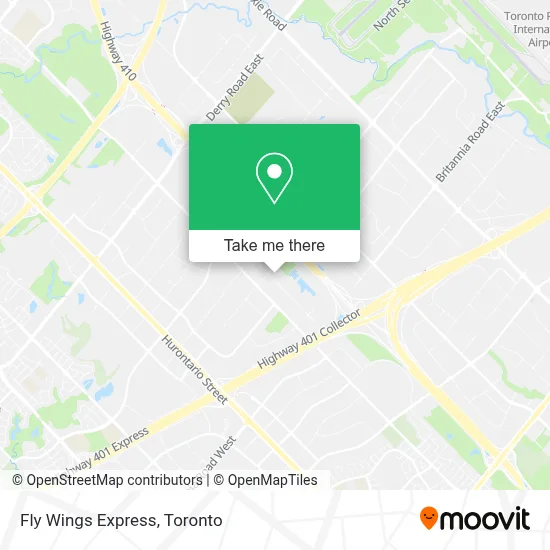 Fly Wings Express map