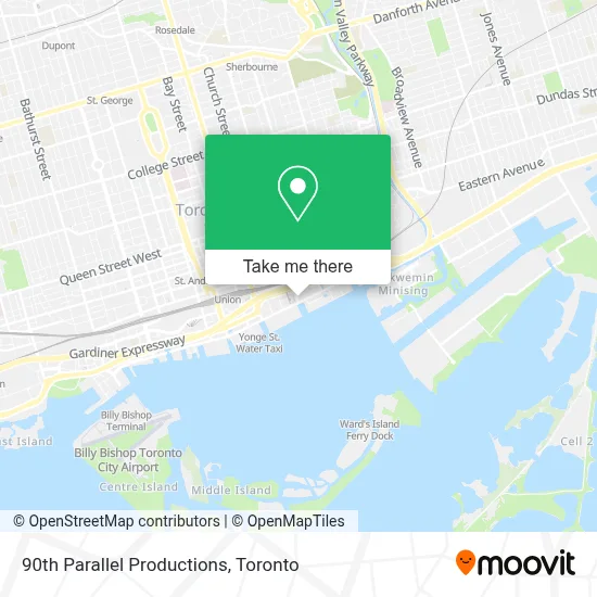 90th Parallel Productions map