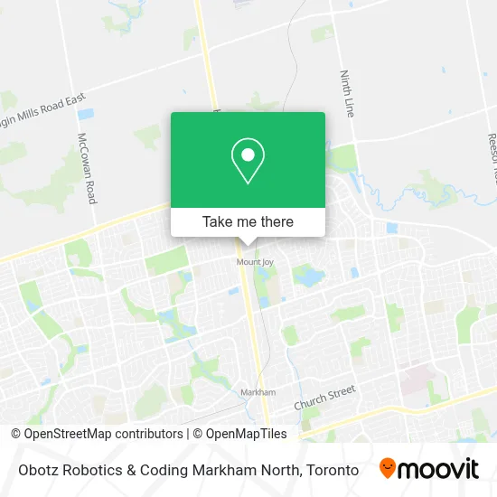 Obotz Robotics & Coding Markham North map
