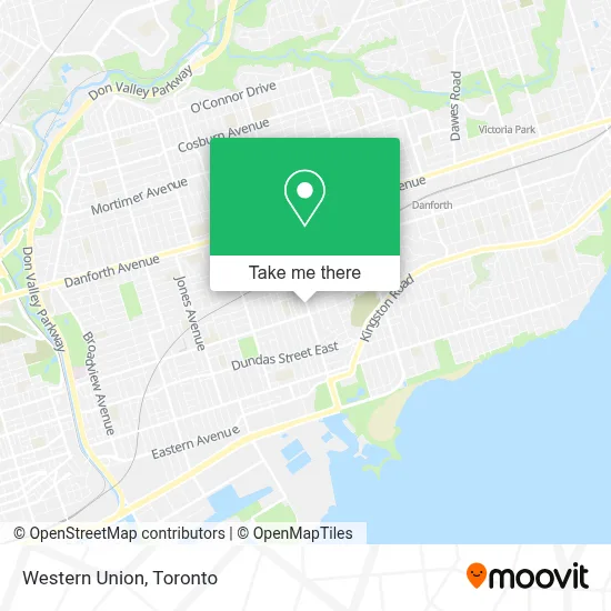 Western Union map