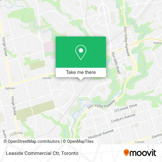 Leaside Commercial Ctr map
