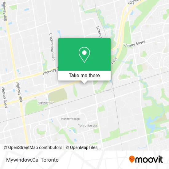 Mywindow.Ca map