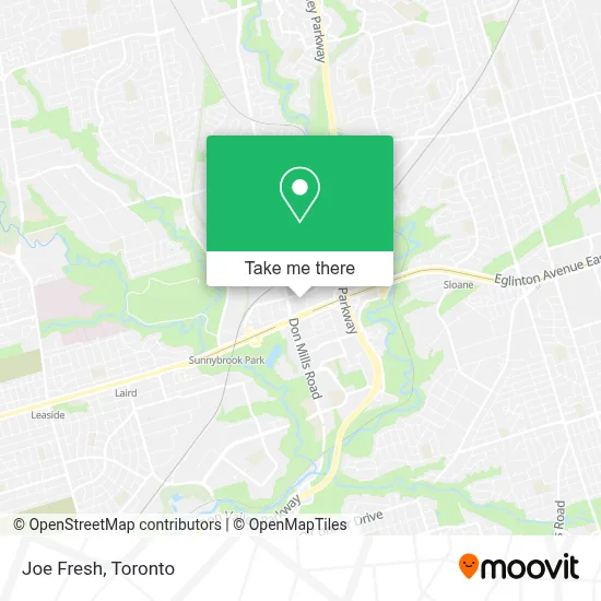 Joe Fresh map